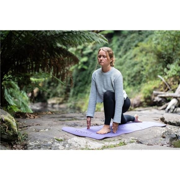 Yoga mats for home workout. Non slip yoga mat with strap. Thick yoga mats - Picture 4 of 8